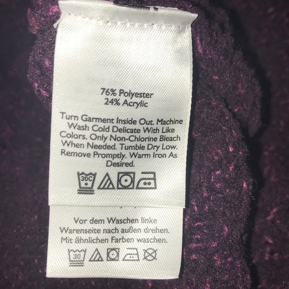 Purple Eddie Bauer Woman’s Large Sweater - Picture 4 of 5